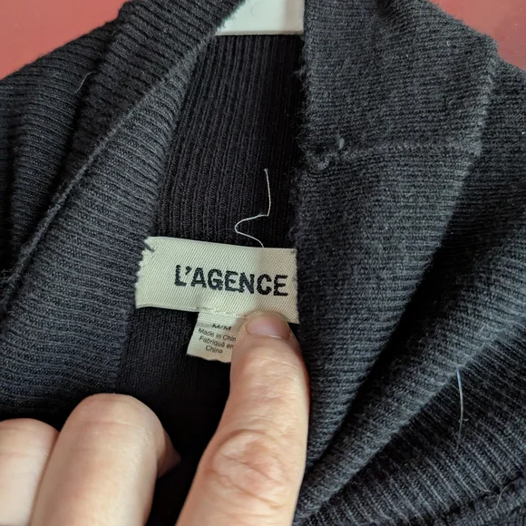 Slinky L''agence Black Knit Dress